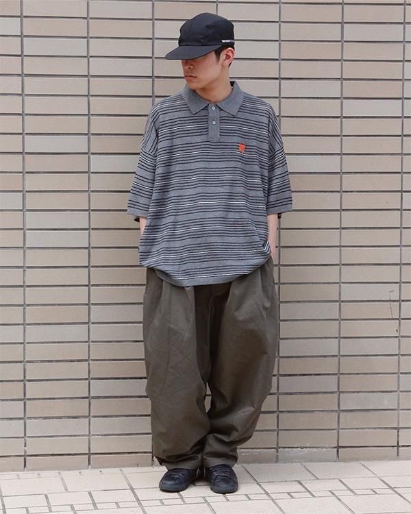 TIGHTBOOTH（タイトブース）BORDER KNIT POLO SHIRT