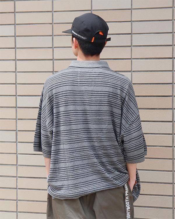 TIGHTBOOTH（タイトブース）BORDER KNIT POLO SHIRT - birnest