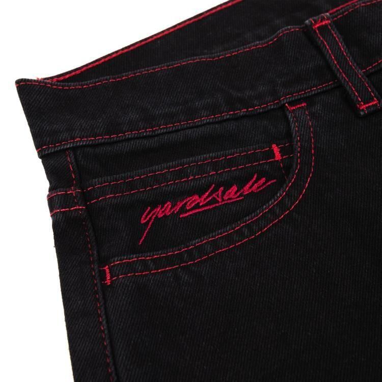 ヤードセール デニム 赤 YARDSALE（ヤードセール）Phantasy Jeans (Overdyed Red)の通販