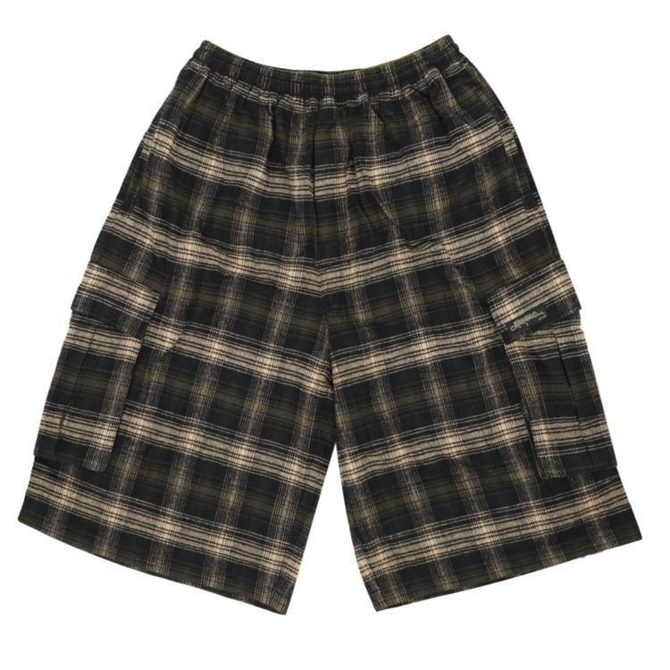 YARDSALEʥ䡼ɥ/ Shoreline Plaid Shorts (Black/Grey)