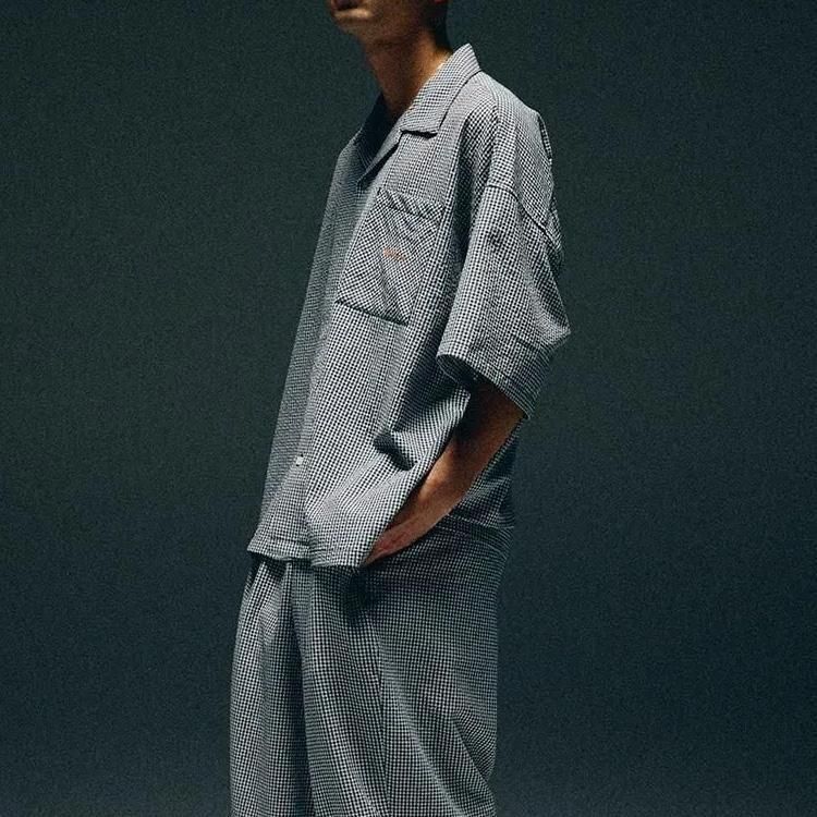 tightbooth SEERSUCKER ALOHA サイズＬ TIGHTBOOTH / SEERSUCKER ALOHA / B/W Gingham | LATITUDE