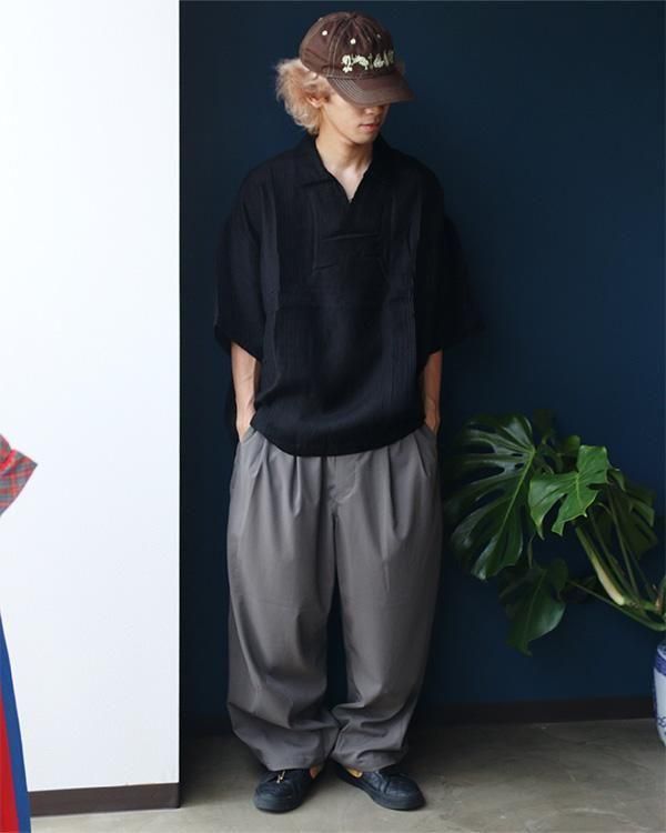 TIGHTBOOTH DRY BAGGY SLACKS Lサイズ チャコール DRY BAGGY SLACKS - TIGHTBOOTH® タイトブース オフィシャル