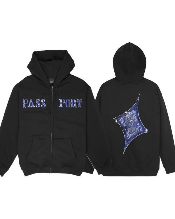 PASS~PORT / Glint Zip Hoodie