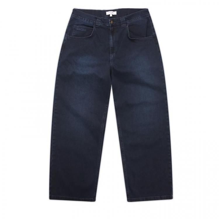 YARDSALEʥ䡼ɥ/ Ivory Slub Jeans (Dark Denim)