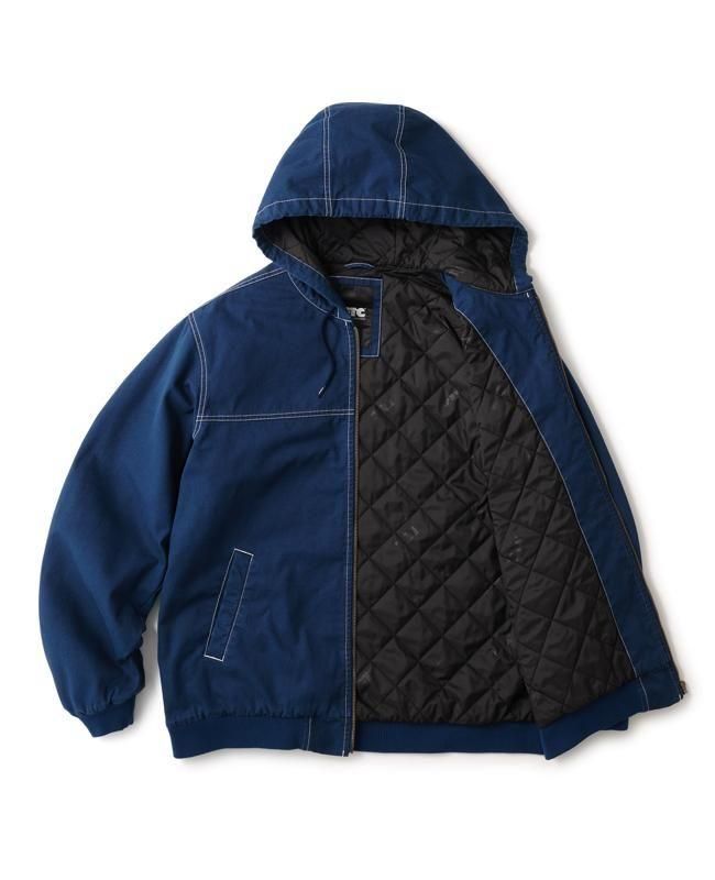 FTC WASHED CANVAS HOODED JACKET ジャケット 黒 FTC(エフティーシー) |FTC - WASHED CANVAS HOODED JACKET (Black)