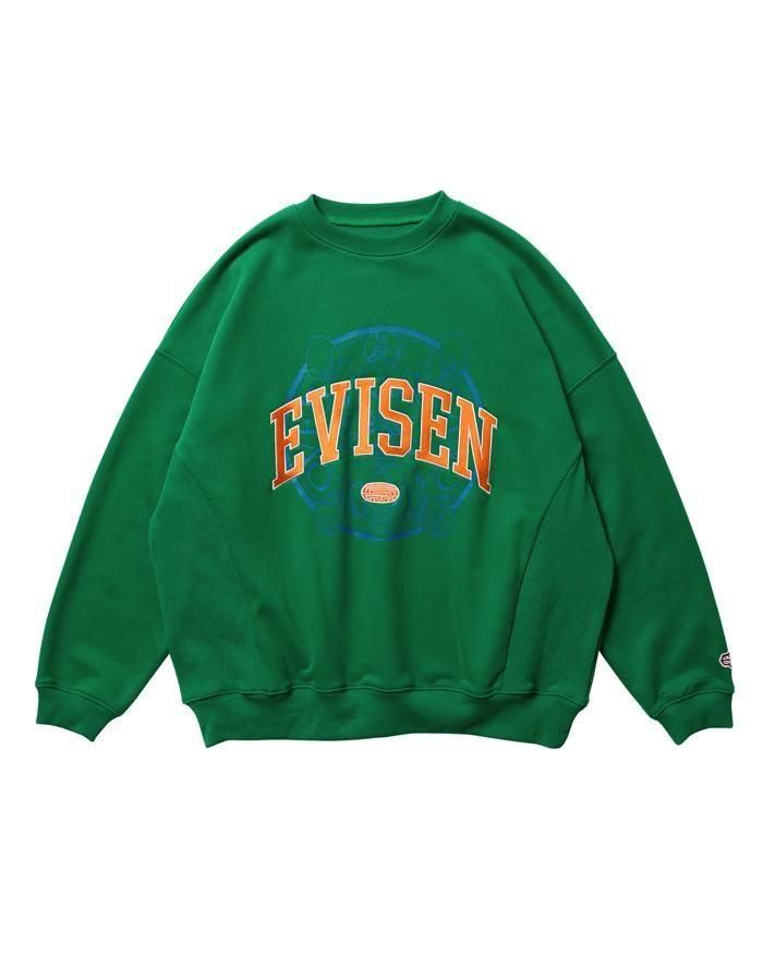 EVISEN トレーナー Evisen Skateboards ゑ（エビセン）COLLEGE OVER LOGO SWEAT