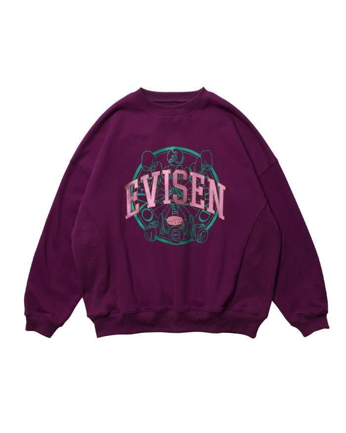 Evisen Skateboards ゑ（エビセン）COLLEGE OVER LOGO SWEAT - birnest
