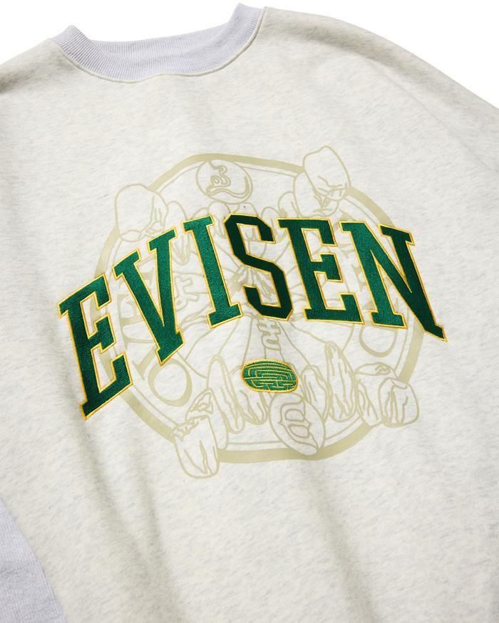 Evisen Skateboards ゑ（エビセン）COLLEGE OVER LOGO SWEAT - birnest