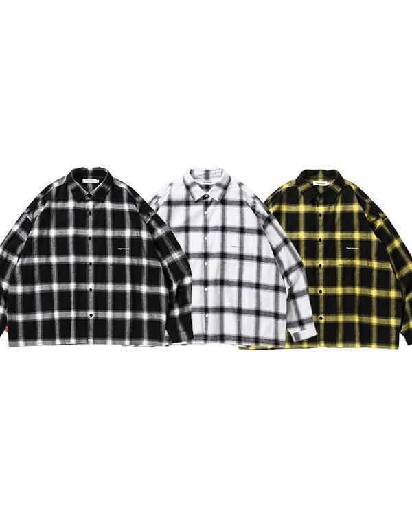 新品●今期　TIGHTBOOTH　PLAID LS SHIRT　Мサイズ　黒 TIGHTBOOTH（タイトブース）PLAID L/S SHIRT - birnest