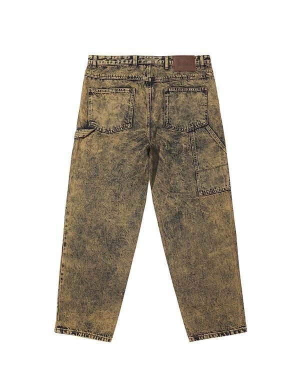 HELAS (إ饹)  CARPENTER JEANS WASHED BROWN