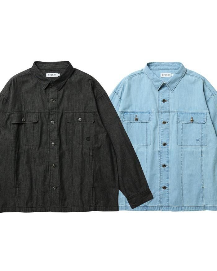 <img class='new_mark_img1' src='https://img.shop-pro.jp/img/new/icons5.gif' style='border:none;display:inline;margin:0px;padding:0px;width:auto;' />Evisen Skateboards ʥӥ2ND CHAMBRAY DENIM SHIRT