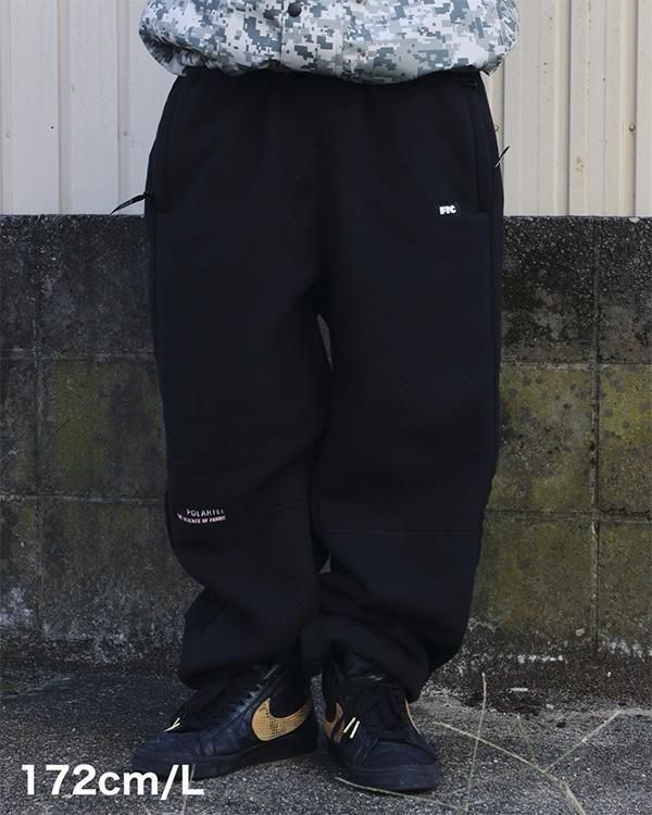 【試着のみMサイズ・黒】ブリストル　POLARTEC FLEECE　PANTS POLARTEC POWER STRETCH TRAINING RIBBED PANTS | F.C.Real