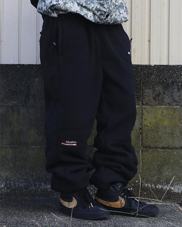 【試着のみMサイズ・黒】ブリストル　POLARTEC FLEECE　PANTS fleece_blk.jpg