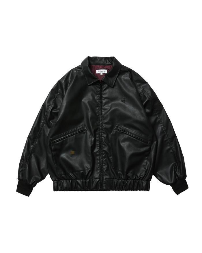 <img class='new_mark_img1' src='https://img.shop-pro.jp/img/new/icons5.gif' style='border:none;display:inline;margin:0px;padding:0px;width:auto;' />Evisen Skateboards ゑ(エビセン)POSTMAN FAUX LEATHER JACKET