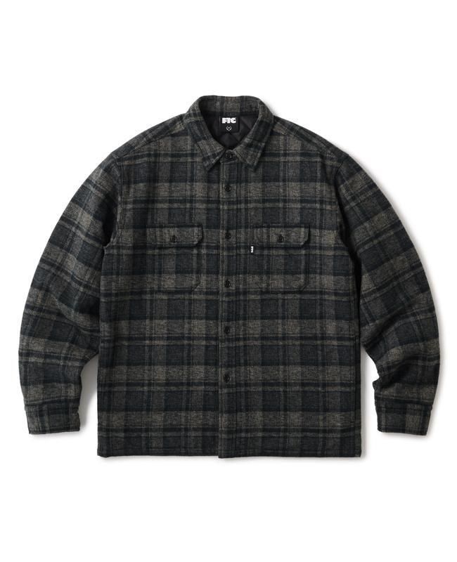FTC / QUILTED LINED PLAID NEL SHIRT