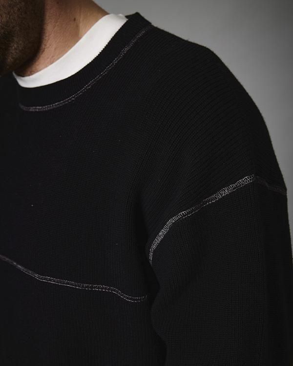 PASS~PORT / Overlocked Organic Knit Sweater - birnest