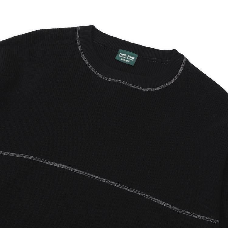 PASS~PORT / Overlocked Organic Knit Sweater - birnest