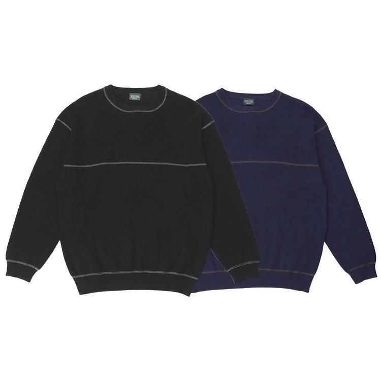 <img class='new_mark_img1' src='https://img.shop-pro.jp/img/new/icons5.gif' style='border:none;display:inline;margin:0px;padding:0px;width:auto;' />PASS~PORT / Overlocked Organic Knit Sweater