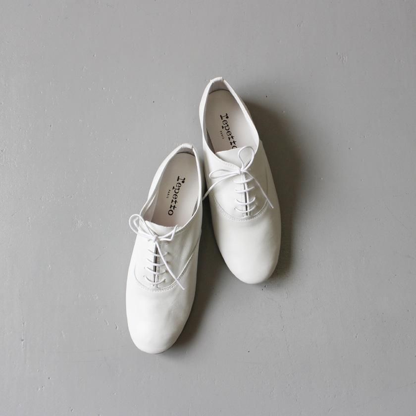 Repetto Oxford shoe Zizi Smooth WHITEの通販。- AIDA ONLINE STORE  毎日をちょっぴり楽しくするライフスタイルショップ