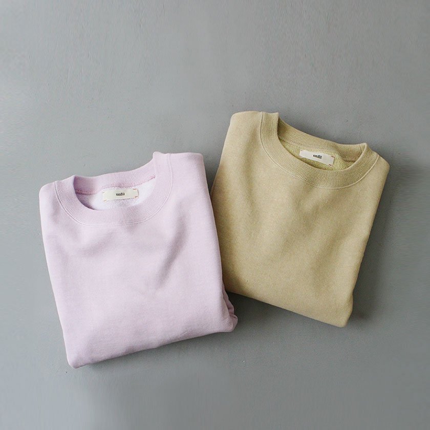 unfil cotton & paper-terry sweatshirt