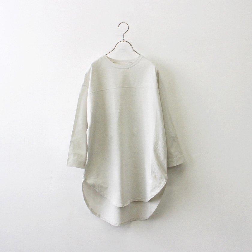 【SALE30%OFF!】NATURAL LAUNDRY コーマ度詰め天竺 シャツテールロングT<img class='new_mark_img2' src='https://img.shop-pro.jp/img/new/icons20.gif' style='border:none;display:inline;margin:0px;padding:0px;width:auto;' />