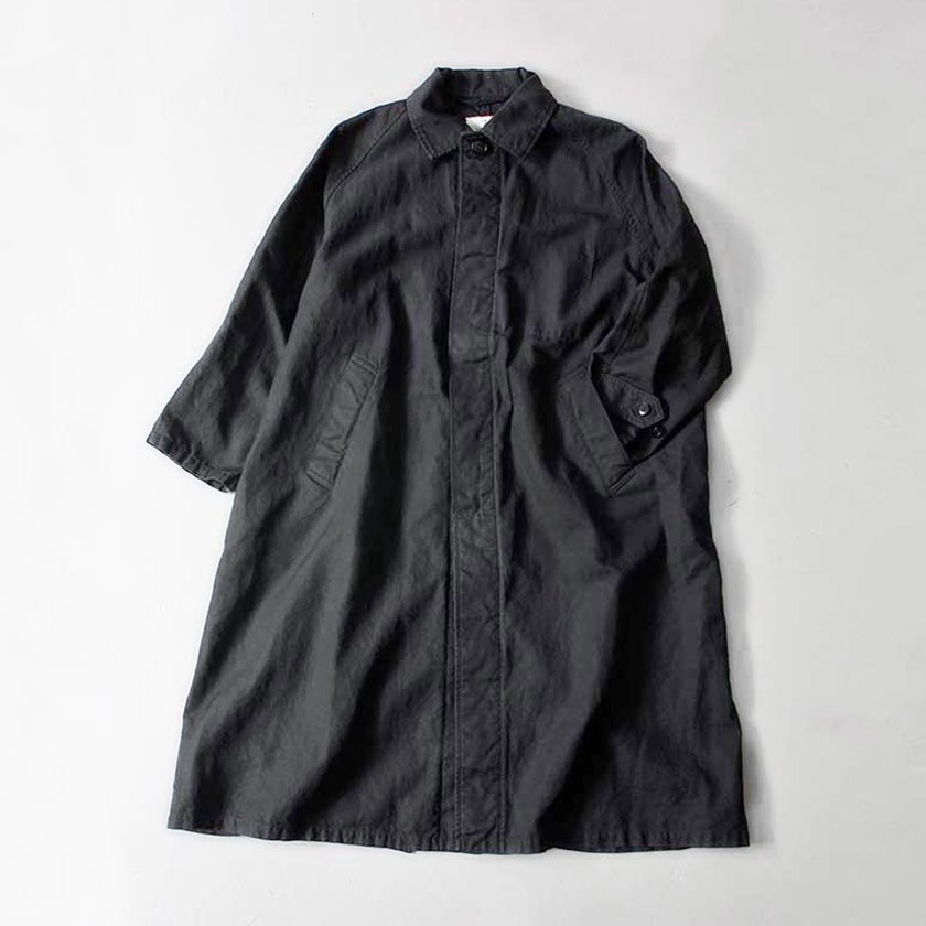 HTS COTTON LINEN OVERDYED BALMACAAN COAT の通販- AIDA ONLINE STORE