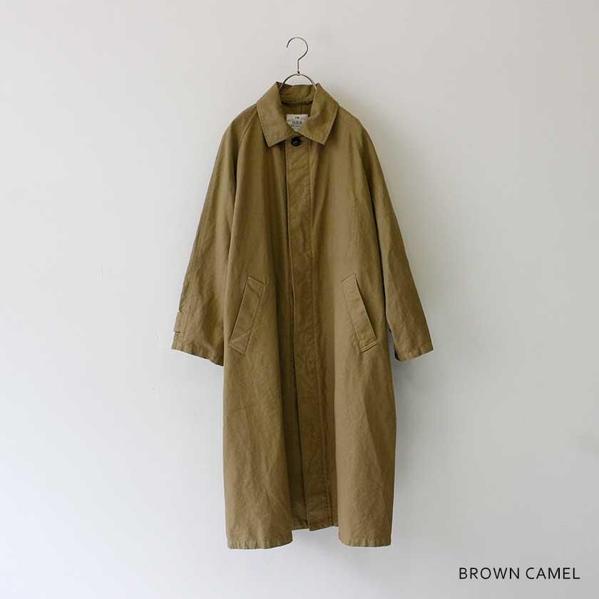 HTS COTTON LINEN OVERDYED BALMACAAN COAT の通販