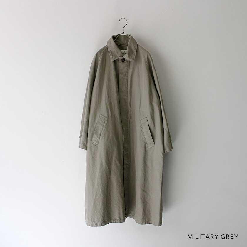 HTS COTTON LINEN OVERDYED BALMACAAN COAT の通販- AIDA ONLINE STORE