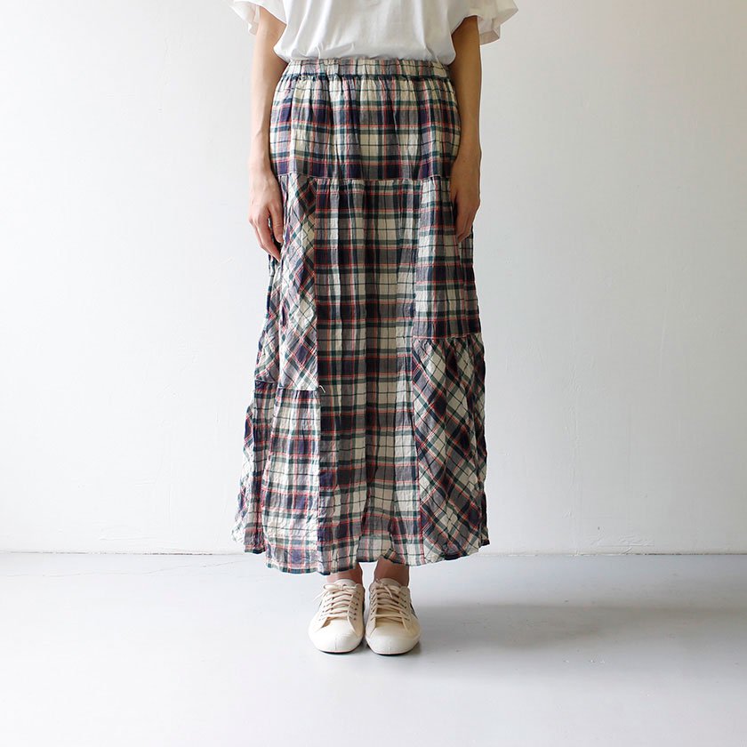 【SALE30%OFF!】NATURAL LAUNDRY シャーリング クラフトスカート<img class='new_mark_img2' src='https://img.shop-pro.jp/img/new/icons20.gif' style='border:none;display:inline;margin:0px;padding:0px;width:auto;' />