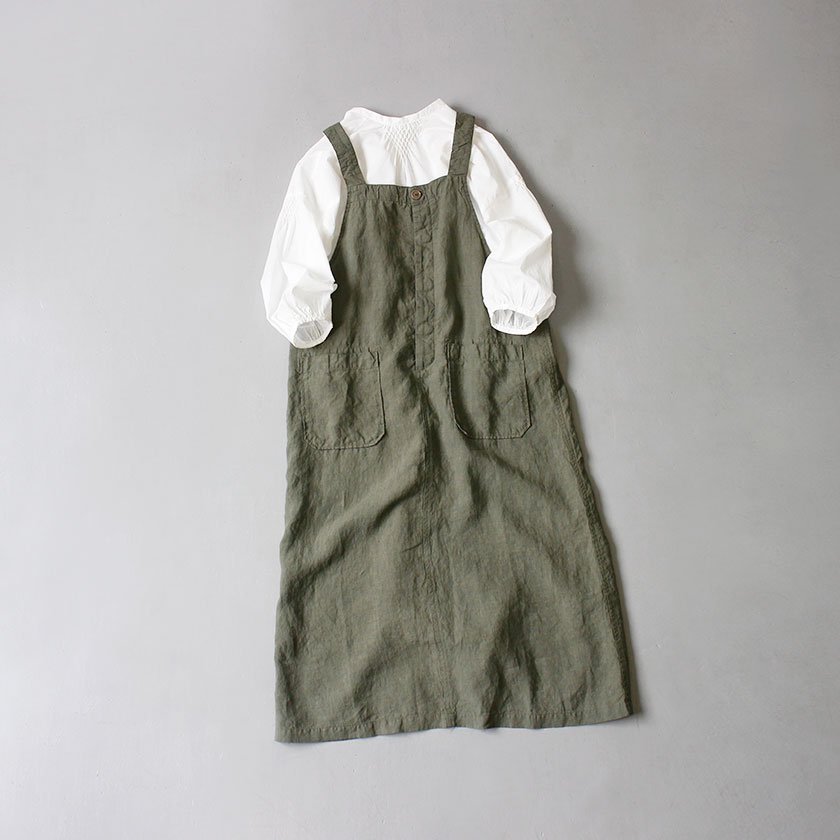 【SALE30%OFF!】NATURAL LAUNDRY フレンチリネン フィッシングワンピース<img class='new_mark_img2' src='https://img.shop-pro.jp/img/new/icons20.gif' style='border:none;display:inline;margin:0px;padding:0px;width:auto;' />