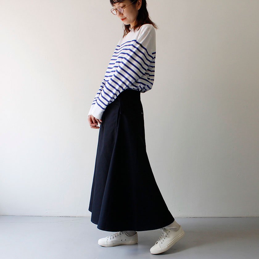 stretch twill skirt