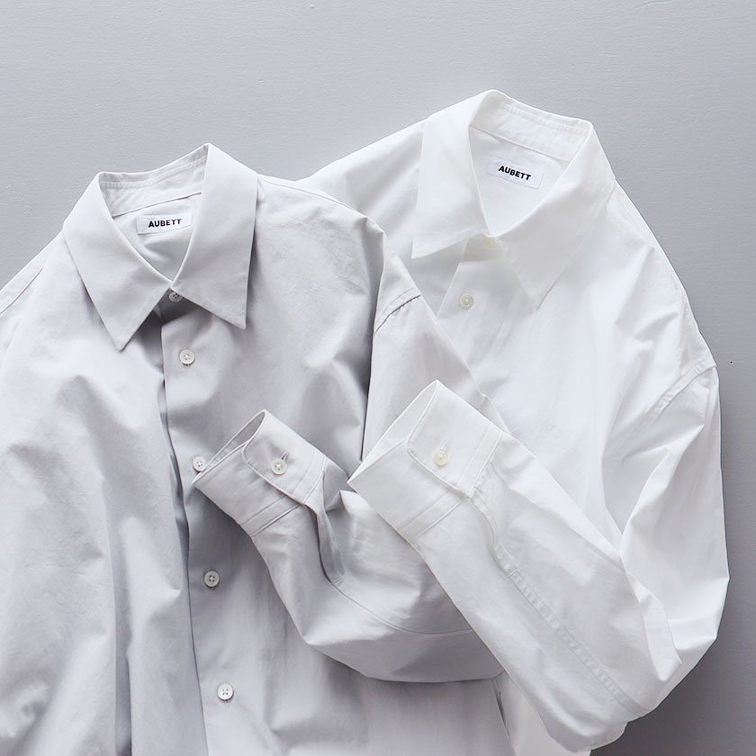 AUBETT ヘビーブロード オーバーサイズシャツ Lサイズ 白 - シャツ