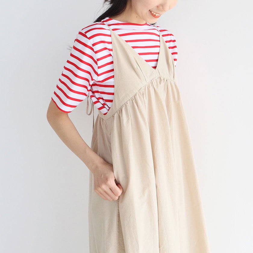 <img class='new_mark_img1' src='https://img.shop-pro.jp/img/new/icons14.gif' style='border:none;display:inline;margin:0px;padding:0px;width:auto;' /> unfil chambray weather-cloth camisole dress