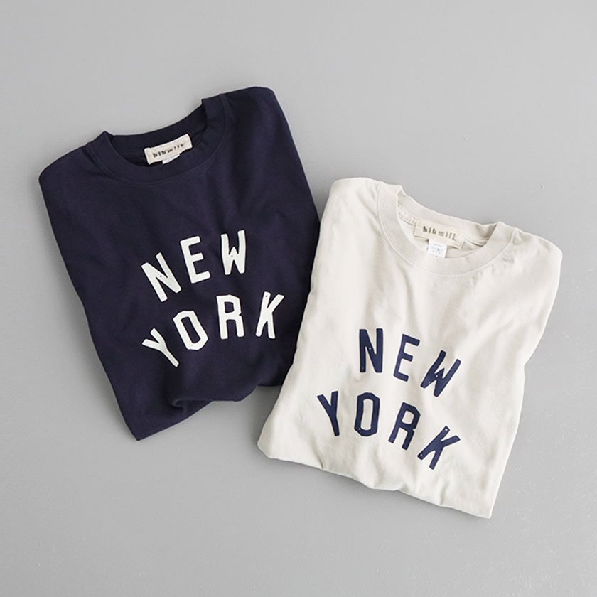 bibmilk ワイドロングスリーブTシャツ NEW YORK