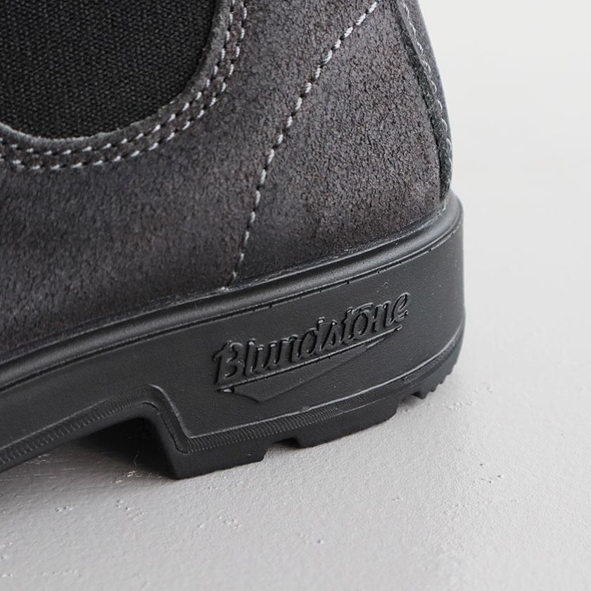 Blundstone ワックススエード サイドゴアブーツ スティールグレーの