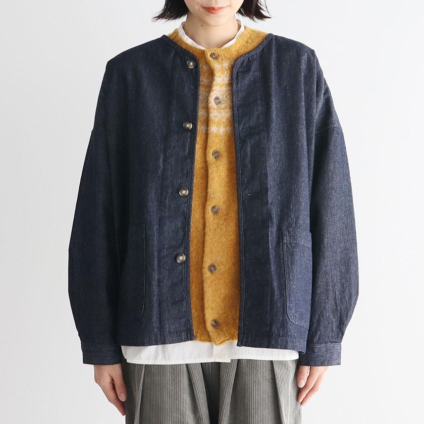 ORCHID 10ozムラ糸デニム ノーカラージャケット の通販。- AIDA ONLINE