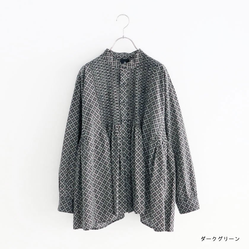 maison de soil MINI PINTUCK BANDED COLLAR SHIRTの通販。- AIDA