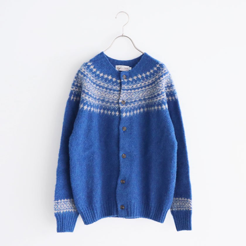 John Tulloch Shetland Wool Nordic Crew-neck Cardigan の通販