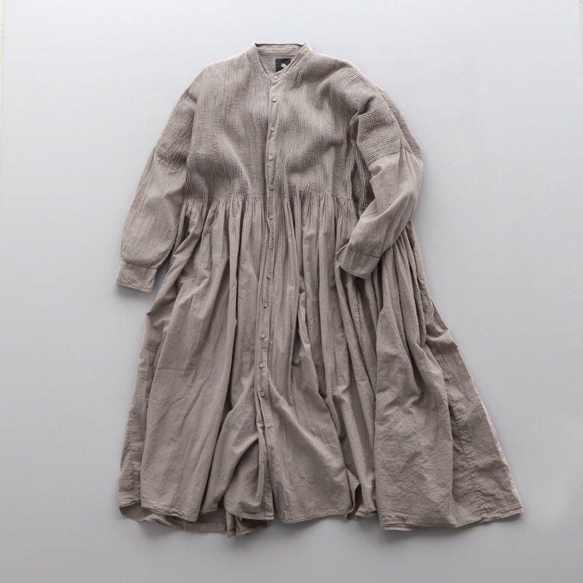 maison de soil 80'S ORGANIC COTTON PINTUCK SHIRT DRESS の