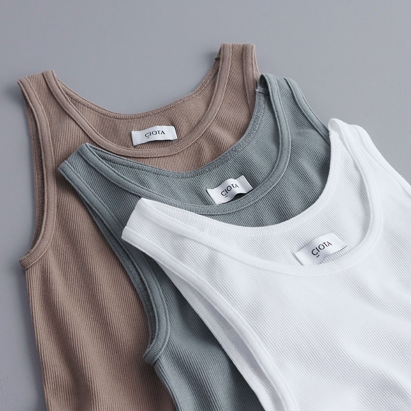 CIOTA Ribbed Tank Top の通販。- AIDA ONLINE STORE 毎日をちょっぴり楽しくするライフスタイルショップ