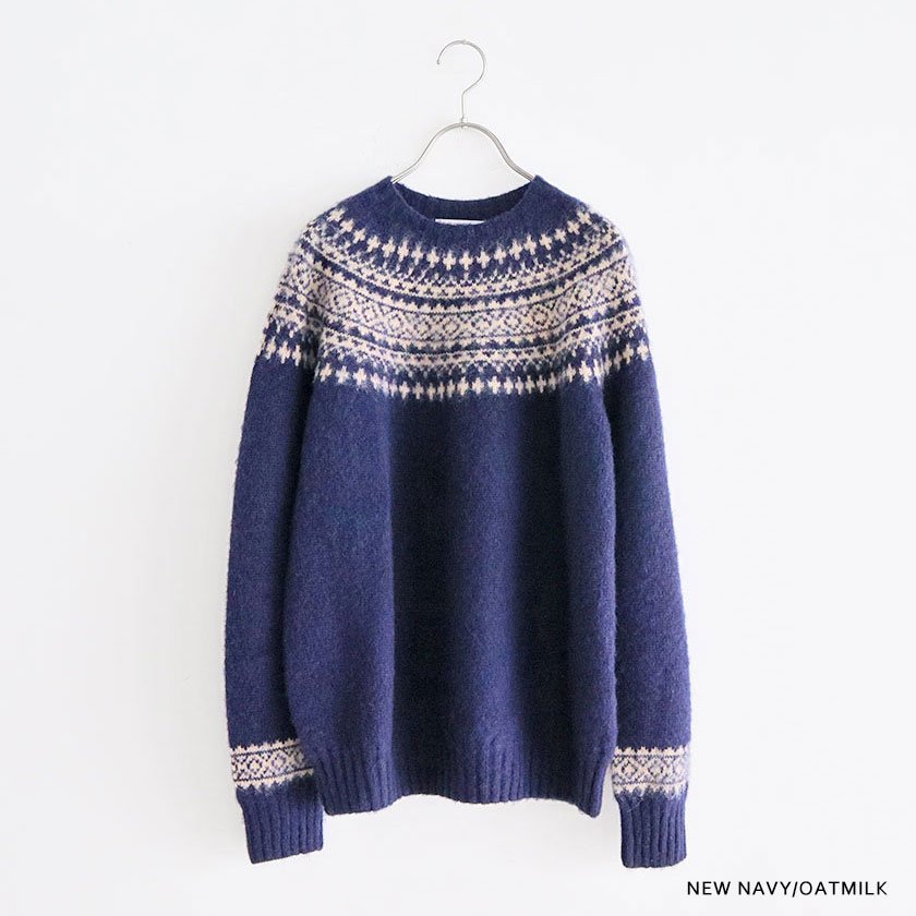 John Tulloch SHETLAND WOOL NORDIC CREW NECK PULLOVER の通販。- AIDA ONLINE  STORE 毎日をちょっぴり楽しくするライフスタイルショップ