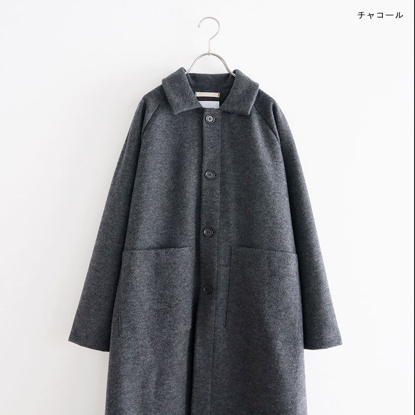 natural laundry 販売 ラムウールステンカラーコート