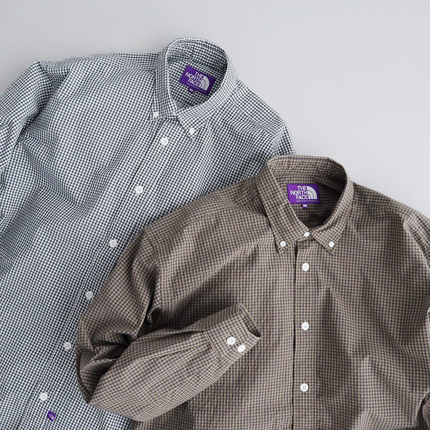 <img class='new_mark_img1' src='https://img.shop-pro.jp/img/new/icons14.gif' style='border:none;display:inline;margin:0px;padding:0px;width:auto;' />THE NORTH FACE PURPLE LABEL Button Down Gingham Field Shirt