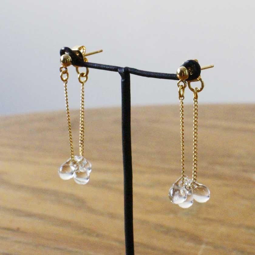 HARIO Lampwork Factory リトルティアーズ ピアス・イヤリング