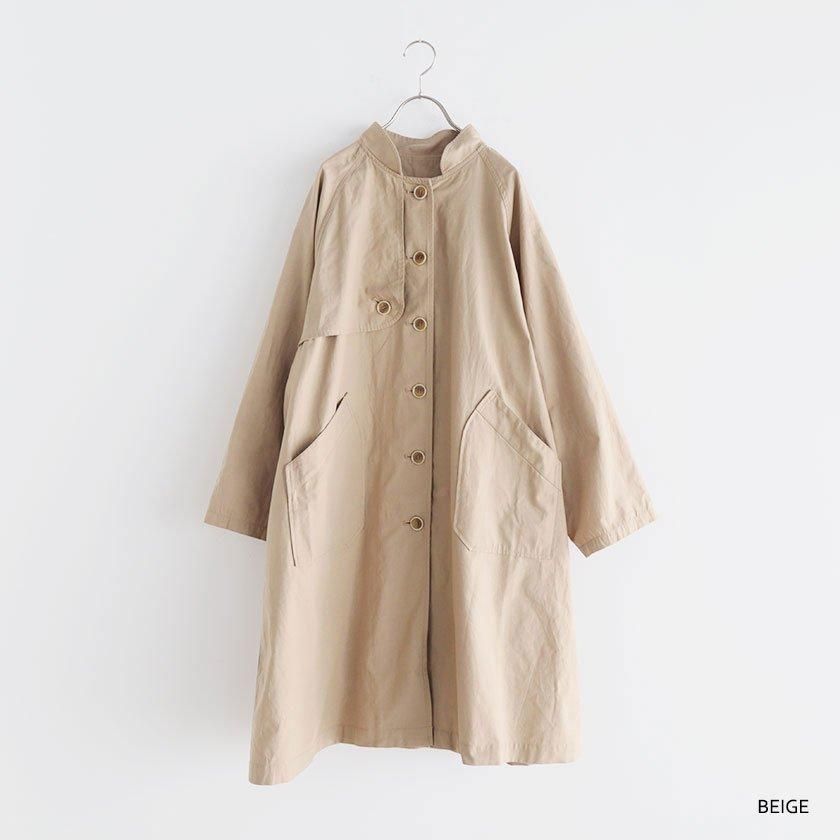 tumugu コットンリネンツイルコート | pivoine