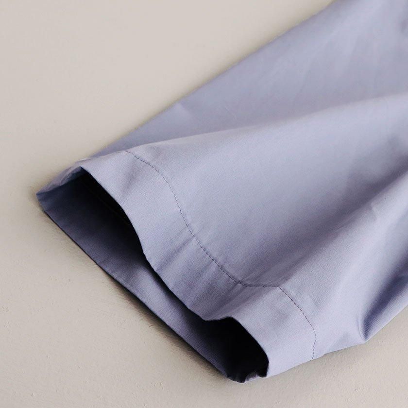 nonnotte Clear Heavy Broadcloth Draping Half Sleeve Shirt