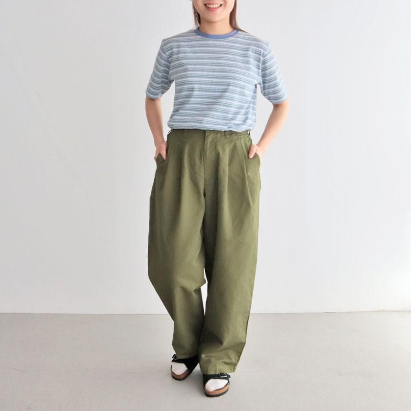 <img class='new_mark_img1' src='https://img.shop-pro.jp/img/new/icons14.gif' style='border:none;display:inline;margin:0px;padding:0px;width:auto;' />NATURAL LAUNDRY コットンリネンカルゼ ビッグチノパンツ