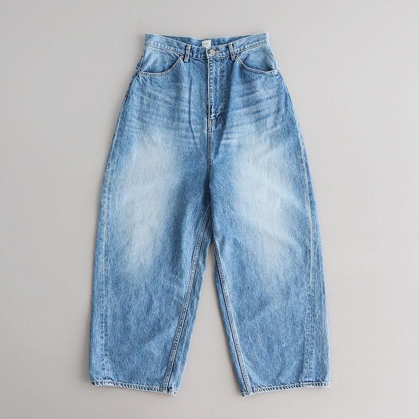 tumugu:12ozヴィンテージデニムワイドパンツ tumugu｜12ozヴィンテージデニム ワイドパンツ BLUE - AIDA