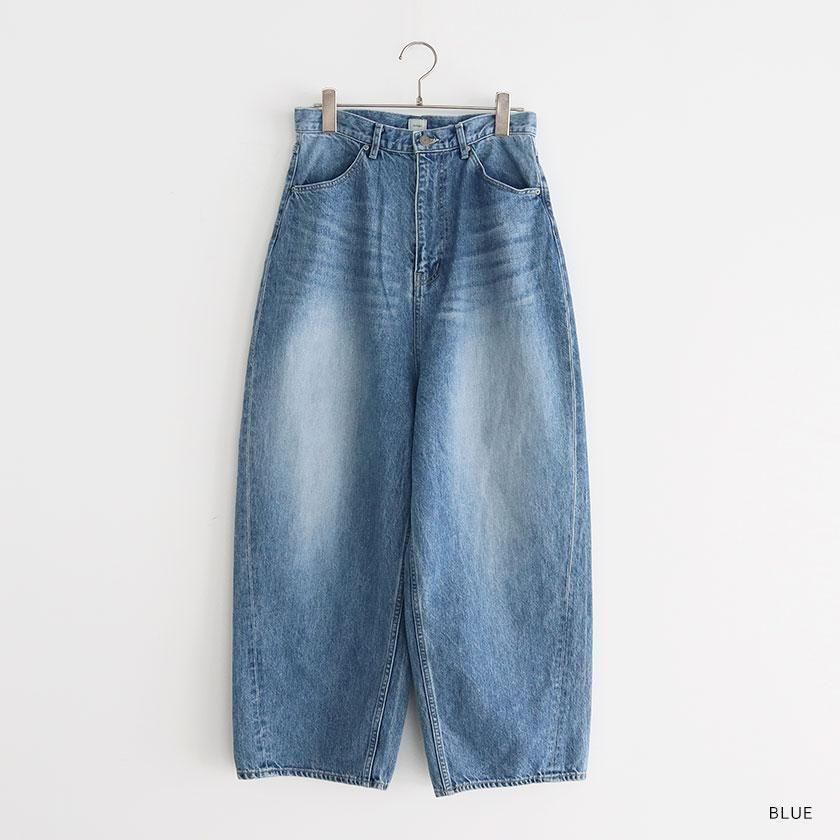tumugu ツムグ　12OZ　ヴィンテージデニム　ワイドパンツ tumugu:（ツムグ） | 12OZヴィンテージデニム ワイドパンツ
