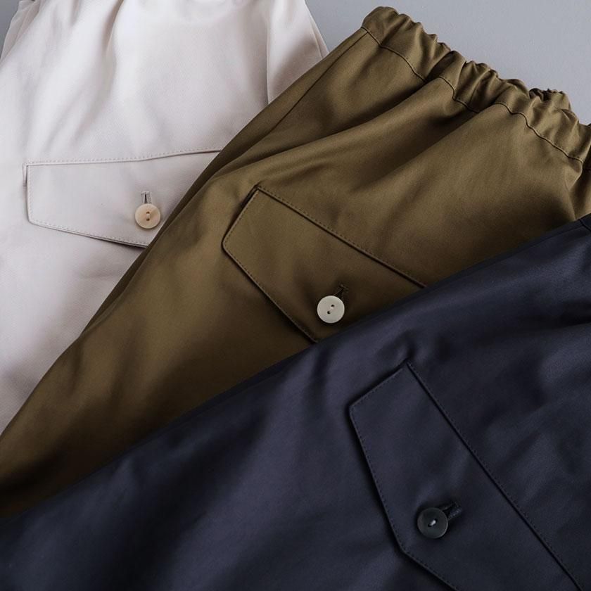 2枚セット　新品♪ STAMP AND DIARY／スーピマコットン　ペグパンツ スーピマコットン 60/2ギャバ クリアカット ペグパンツ - STAMPS